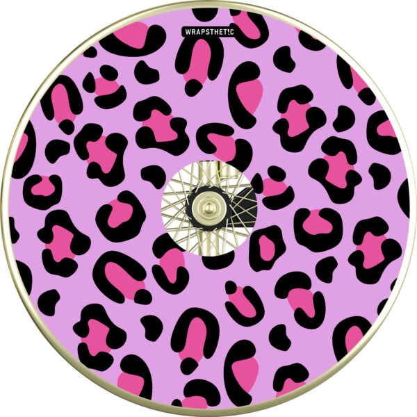 Wheelchair cover in pink leopard print